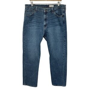 Wrangler Jeans Mens 36x32 Cowboy Cut Relaxed Fit Blue Denim Western Medium Wash